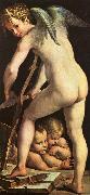 Girolamo Parmigianino Cupid Carving his Bow China oil painting reproduction
